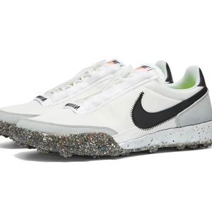 Nike Waffle Racer Crater Barely White Black CT1983 104 - SIZE 8 WOMENS - RARE